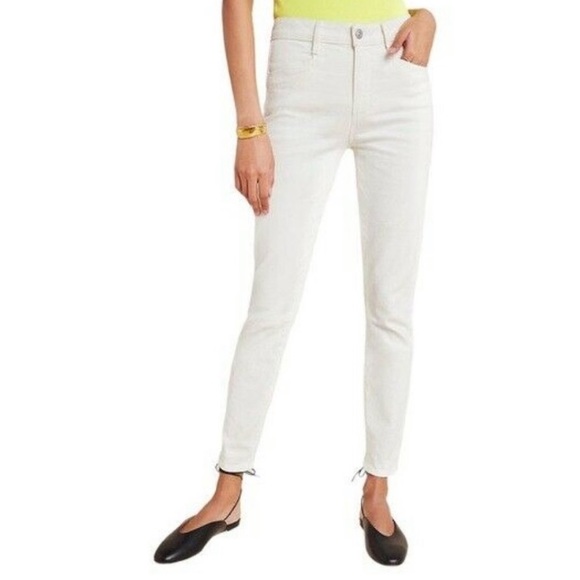 Paige Hoxton ankle jeans with Joxxi pockets in light Ecru - Picture 3 of 12